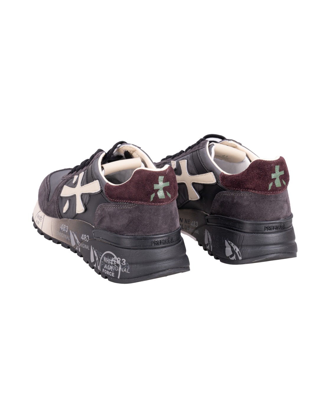 shop PREMIATA  Scarpa: Premiata sneakers "Mick 6872".
Brand Logo.
Suola ergonomica.
Composizione tomaia: 45% Pelle di vitello 55% Poliammide.
Suola: 65% EVA 5% TPU (PLASTIC MATERIAL) 30% RUBBER.
Made in Vietnam.. MICK 6872-G number 3001654